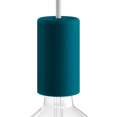 EIVA ELEGANT, kit de casquilho para exterior E27 IP65 em silicone para sistema Modulair - Petróleo